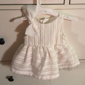 NB white and gold dress